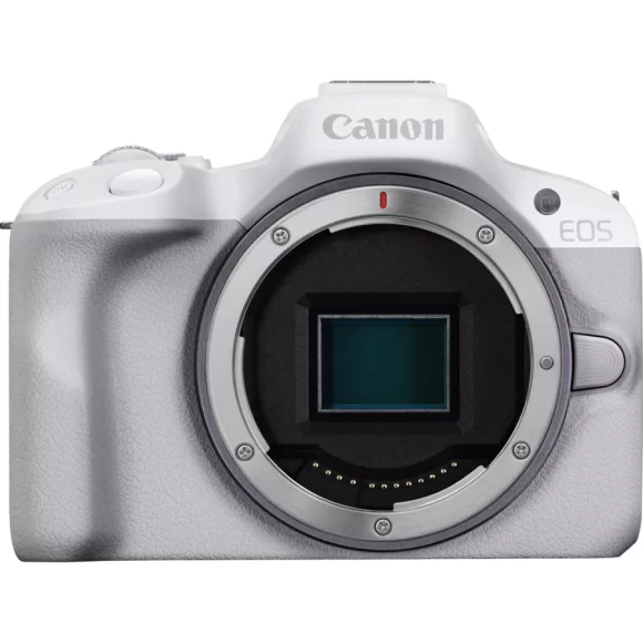 Cámara mirrorless Canon EOS R50 en blanco + objetivo RF-S 18-45mm F4.5-6.3 IS STM - Imagen 6