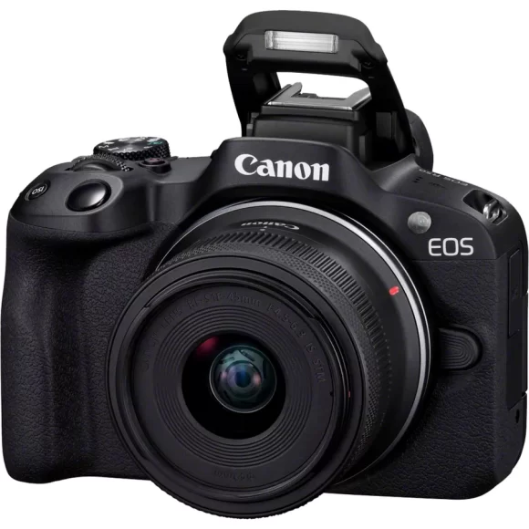 Cámara mirrorless Canon EOS R50 en negro + objetivo RF-S 18-45mm IS STM + objetivo RF-S 55-210mm IS STM - Imagen 5