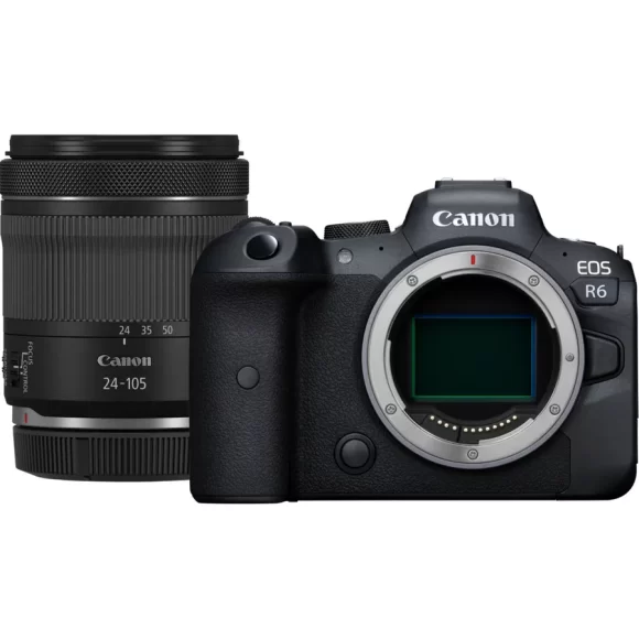 Cámara mirrorless EOS R6 + objetivo RF 24-105mm F4-7.1 IS STM de Canon