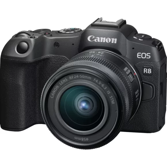 Cámara mirrorless Canon EOS R8 en negro + objetivo RF 85mm Macro IS STM + objetivo RF 24-50mm IS STM - Imagen 6