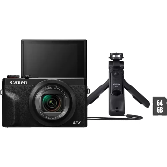 Kit para videoblogueros premium: Canon PowerShot G7 X Mark III negra