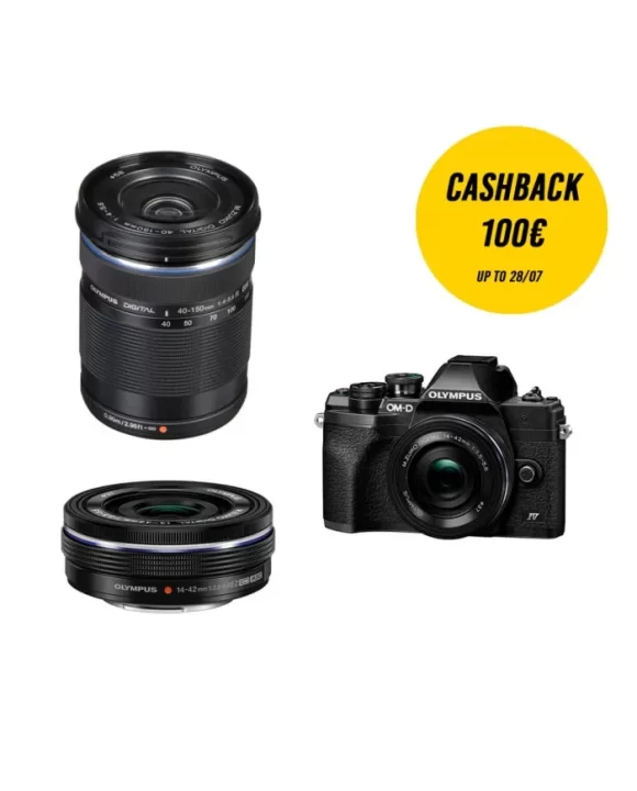 OLYMPUS E-M10 MARK IV + 14-42mm EZ + 40-150mm NEGRO