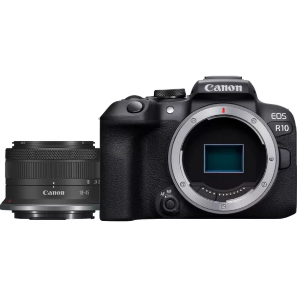 Cámara mirrorless EOS R10 + Objetivo RF-S 18-45mm F4.5-6.3 IS STM de Canon